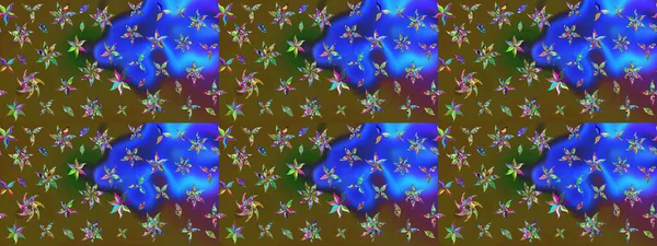 Renkli çiçekli ve yapraklı harika bir çiçek deseni çizmişsin. Moda baskıları için zarif bir şablon. Modern çiçek arkaplanı. Halk stili.