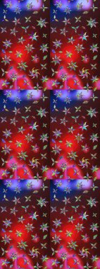 Hoş bir çiçek geçmişi var. Raster illüstrasyonu. Küçük bir çiçekte eskiz deseni. Güzel kumaş deseni.