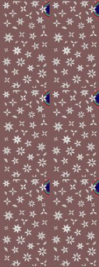 Küçük çiçekte güzel bir çiçek deseni var. Raster deseni. Çiçekli çiçek deseni, suluboya..