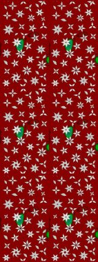 Küçük çiçekte hoş bir çiçek deseni var. Çiçeksel elementlerle süslenmiş zarif raster dokusu. Parlak çiçekli kırmızı ve nötr renkler üzerine soyut çizim deseni.