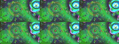 Güzel suluboya yaz çiçekleri deseni..