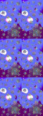 Çiçek deseni duvar kağıdı, desen dolguları ve web sayfası arka planı için kullanılabilir. Süslü zentangle çizim dokusu, soyut çiçeklerle süslenmiş. Şekillendirilmiş çiçekli çizim deseni.