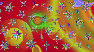 Şirin çiçekli, desenli, kırmızı ve kahverengi renkli bir eskiz deseni. El çizimi çiçek çizimi deseni (fayans). Tekstil için suluboya çizim deseni.