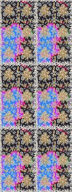 Kusursuz oryantal klasik altın desen. Gri ve nötr renklerde altın tekrarlayan elementler içeren Raster soyut arkaplanı.