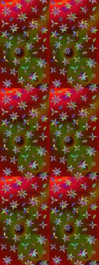 Anti-stres için soyut örnek sayfası. Kırmızı ve kahverengi renklerde. Raster illüstrasyonu.