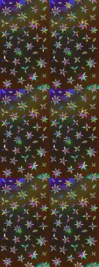 Raster Hip kumaş deseni. Eskiz Vintage Çiçek Deseni.