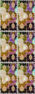 Çiçek deseni. Duvar kâğıdı barok, İspanyol kumaşı. Kahverengi ve bej renklerde altın elementler. Şık bir grafik desen. Kusursuz raster arkaplanı.