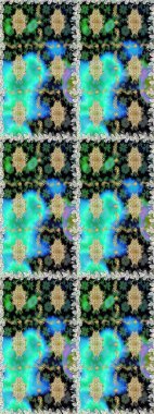 Şık bir grafik desen. Çiçek deseni. Duvar kâğıdı barok, İspanyol kumaşı. Kahverengi ve bej renklerde altın elementler. Kusursuz raster arkaplanı.