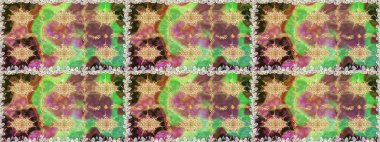 Kahverengi ve bej renklerde altın elementler. Kusursuz raster arka plan. Çiçek deseni. Şık bir grafik desen. Duvar kâğıdı barok, İspanyol kumaşı.