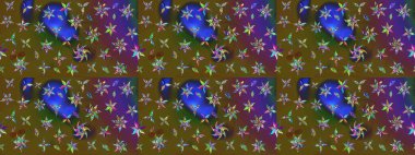 Şirin çiçek elementleri. Raster illüstrasyonu. Taslak desenli, modaya uygun kumaş deseni. Renkli Bahar Teması eskiz kalıbı. Düz Çiçek Elementleri Tasarımı.