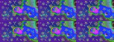 Çiçekli eskiz çizimi. Mavi ve mor renkli çiçekler. Renkli Yaz Temalı eskiz kalıbı. Düz Çiçek Elementleri Tasarımı.