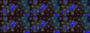 Suluboya çizim kalıbı. Dekorasyon ve tasarım için güzel bir desen. Moda baskısı. Çiçeğin suluboya çizimlerinin mükemmel deseni. Eski model. Raster illüstrasyonu.