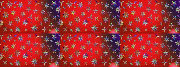 Raster illüstrasyonu. Tekstil veya kitap kapakları, imalat, duvar kağıtları, baskı, hediye paketi ve yapıştırma kitabı için çiçek eskizi geçmişi. Küçük ölçekli çiçeklerdeki basit sevimli desen.