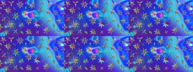 Çiçek deseni. Raster illüstrasyonu. Chichi 'nin kumaş kalıbını çiz. Renkli Bahar Teması eskiz kalıbı. Düz Çiçek Elementleri Tasarımı.