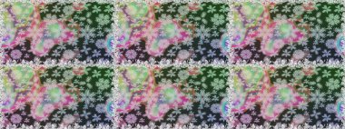 Raster illüstrasyonunda kusursuz çiçek deseni. Gri ve nötr renkte çiçekler.