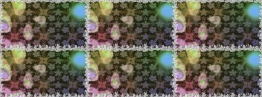 Raster illüstrasyonu. Çiçek. Gri ve kahverengi renklerde. Kusursuz dekoratif arka plan, çiçek mandala.