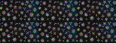 Şirin çiçekli eskiz deseni ve gri ve mavi renkli yapraklar, suluboya çiçek deseni, duvar kağıdı, kart ya da kumaş için fayanslı. Raster illüstrasyonu.