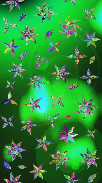 Tekstil için figür. Yapraklı çizim şekli. Şirin, zarif çiçekler Raster illüstrasyonu. Davetiye ve kartpostal tasarımı için dekoratif çiçek unsurları. Poster veya kapak için arkaplan.