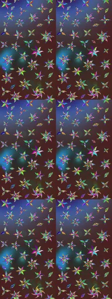 Çiçekli zambakların eskiz geçmişi. Çiçek tasarımı için inanılmaz bir kolaj cenneti tarzı. Parlak çiçekli kolaj çiçekleri kahverengi ve mor.