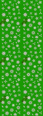 Raster illüstrasyonu. Yeşil ve nötr renklerde yaz çiçekleri. Raster çiçek desenli ve çiçekli..