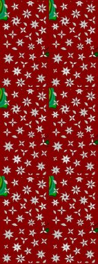 Patlayan çiçekler soyut olarak yerleştirilmiş. Kibarca, kırmızı renkte bahar çiçekleri. Raster illüstrasyonu. Raster deseni.