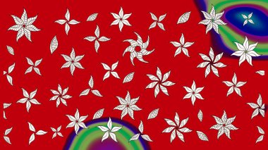 Çiçek arkaplan. Doğum günü kartı ya da düğün davetiyesi. Kırmızı renklerde. Suluboya çiçek buketi. Raster illüstrasyonu. Çiçekli tebrik kartı.