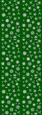 Küçük çiçekli şirin bir desen. Çiçek ve yapraklı çiçek deseni. Raster illüstrasyonu.