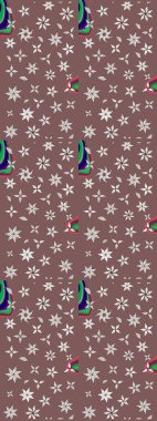 Tekstil, kumaş, kapaklar, duvar kağıtları, baskı, naylon, koleksiyon defteri, örgü, dekupaj için güzel bir eskiz. Küçük kahverengi çiçeklerdeki oldukça eski bir besin torbası deseni.