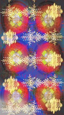 Kışın kar Aralık sezon. Raster resim. Doodle kroki satırlarındaki kar taneleri simgesi.