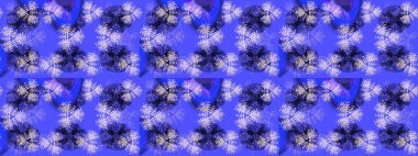 Raster illüstrasyonu. Raster kar taneleri arka planda. Kar taneleri deseni. Kar tanesi rengarenk desen. Soyut kar taneleri arkaplanda izole edilmiş düz tasarım.