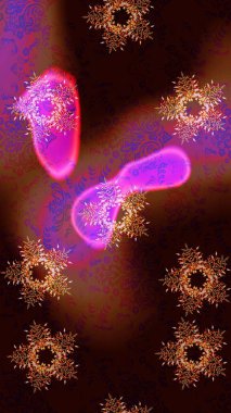 Kar taneleri deseni. Kar tanesi süsleme deseni. Arkaplanda soyut kar taneleri olan düz tasarım. Kar taneleri arka planda. Raster illüstrasyonu.