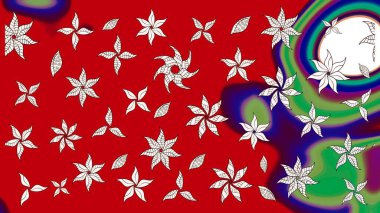 Ultraviyole kumaş deseni. Organik motif arka planı. Raster illüstrasyonu. Çizim deseni.