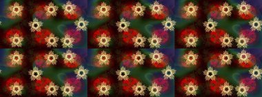 Renkli elementlerle Raster ilginç desen.