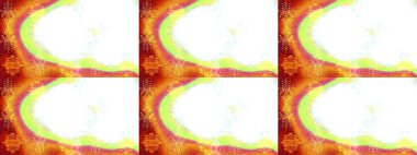 Düz Çiçek Elementleri Tasarımı. Raster illüstrasyonundaki çiçek desenli çizim. Beyaz, turuncu ve sarı renkli çiçekler. Renkli Bahar Teması çizim şablonu.