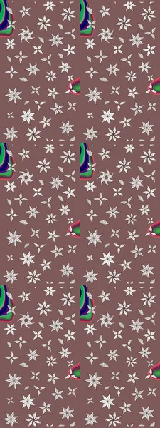 Tekstil, kumaş, kapaklar, duvar kağıtları, baskı, naylon, koleksiyon defteri, örgü, dekupaj için güzel bir eskiz. Küçük kahverengi çiçeklerdeki oldukça eski bir besin torbası deseni.