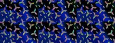 Düz kar karalama ikonları, kar taneleri silueti mavi, siyah ve yeşil renklerde Noel afişi, kartlar. Yeni yıl kar tanesi. Güzel soyut kar tanesi raster tasarımı..