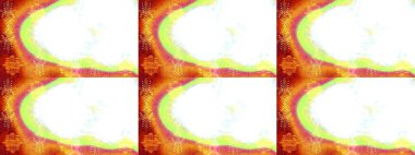 Düz Çiçek Elementleri Tasarımı. Raster illüstrasyonundaki çiçek desenli çizim. Beyaz, turuncu ve sarı renkli çiçekler. Renkli Bahar Teması çizim şablonu.