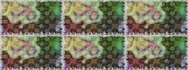 Organik motif arka planı. Raster illüstrasyonu. Kusursuz desen. Ultraviyole kumaş deseni.