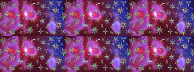 Motley illustration. Spring floral background with flowers. Sketch. Small colorful flowers. Raster cute pattern in small flower. The elegant the template for fashion prints.