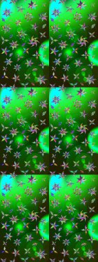 Çiçek deseni. Raster illüstrasyonu. Düz Çiçek Elementleri Tasarımı. Renkli Bahar Teması eskiz kalıbı. Chichi kumaş deseni çiz.