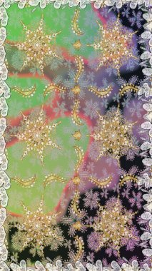 Raster altın pürüzsüz desen. Kusursuz altın desenli bukleler. Doğu tarzı arabesk tarzında altın elementler. Tarafsız ve gri renklerde pürüzsüz desen.