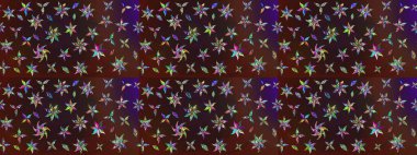 Tekstil ve kapak tasarımı için mükemmel. Doodle tarzı. Elle çizilmiş sonbahar çiçeği deseni. Kahverengi ve mor renkli çiçekler. Renkli kahverengi ve mor çizim deseni.