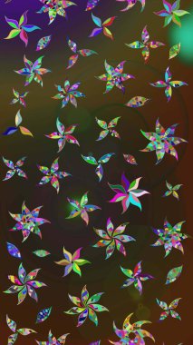 Soyut etnik raster çizim kalıbı. Kabile sanatı boho baskısı, klasik çiçek arkaplanı. Arkaplan dokusu, duvar kağıdı, kahverengi ve gri renkli çiçek teması.