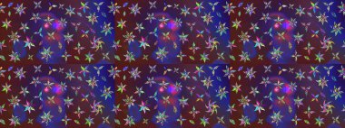 Suluboya çizim kalıbı. Mor renkli çiçekler ve suluboya tarzda mor renkler. Çiçek izi.