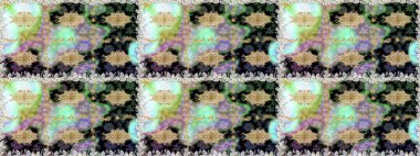 Kusursuz raster arka plan. Kahverengi ve bej renklerde altın elementler. Çiçek deseni. Duvar kâğıdı barok, İspanyol kumaşı. Şekil grafik deseni.