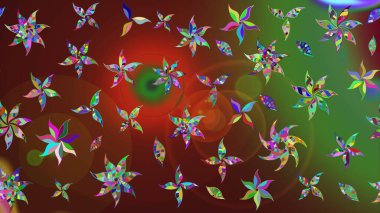 Çiçek kolajı. Çiçek kompozisyonu. Küçük çiçekte güzel bir desen var. Çiçek arkaplan. Raster deseni. - Çiçekler. Doğa.