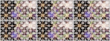 Raster resim. Sorunsuz. Sevimli çiçek desenli küçük çiçek.