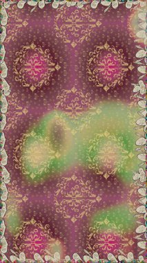 Kullanılabilir Tekstil, tebrik kartı, boyama kitabı, telefon durumda yazdırma için. Etnik Mandala süsleme. Hint çiçek desenli madalyon desen. Raster kına dövme stil.