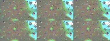 Çiçek deseni. Raster güzel kumaş deseni çiziyor. Renkli Bahar Teması eskiz kalıbı. Düz Çiçek Elementleri Tasarımı.