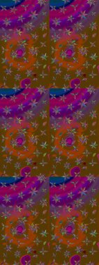 Küçük çiçekteki sevimli çiçek deseni. Tony 'nin kumaş kalıbını çiz. Raster illüstrasyonu. Modaya uygun kumaş deseni.